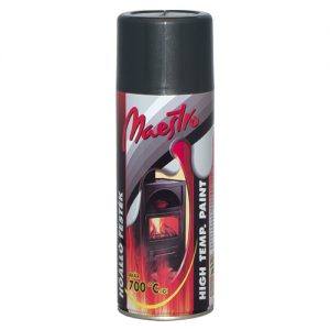 Maestro hőálló spray festék 700C fokig fekete RAL 9004